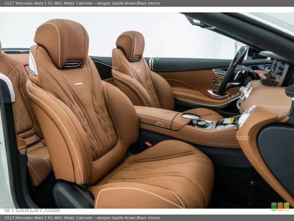 designo Saddle Brown/Black Interior Photo for the 2017 Mercedes-Benz S 63 AMG 4Matic Cabriolet #118382310