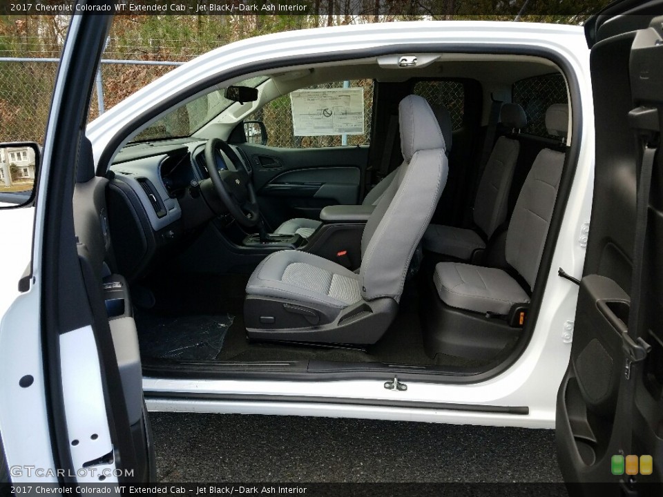 Jet Black/­Dark Ash Interior Front Seat for the 2017 Chevrolet Colorado WT Extended Cab #118385151