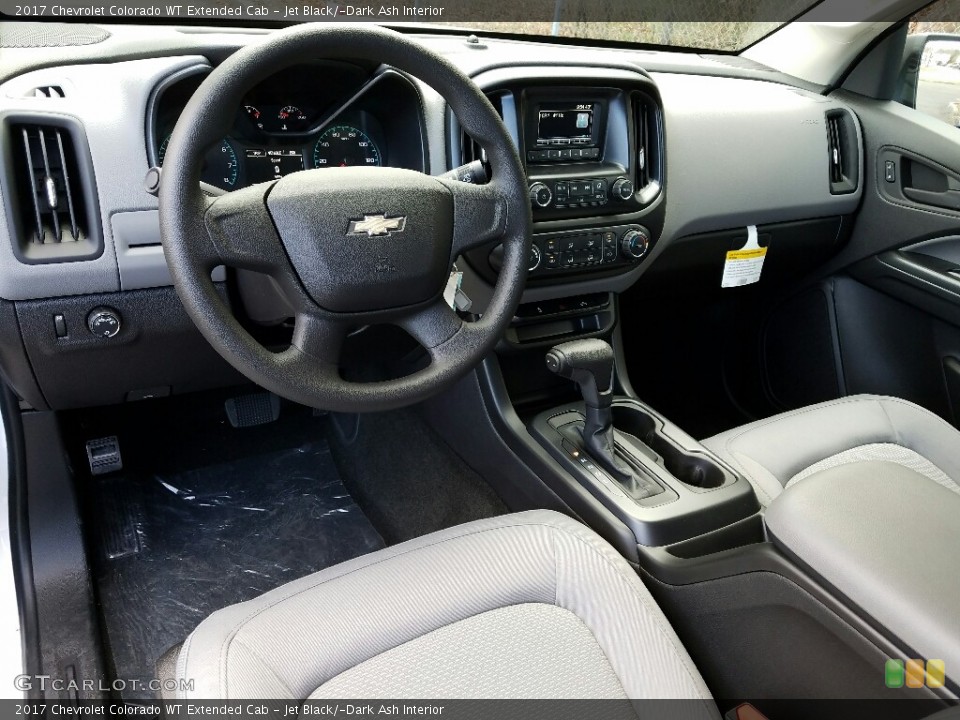 Jet Black/­Dark Ash Interior Photo for the 2017 Chevrolet Colorado WT Extended Cab #118385160