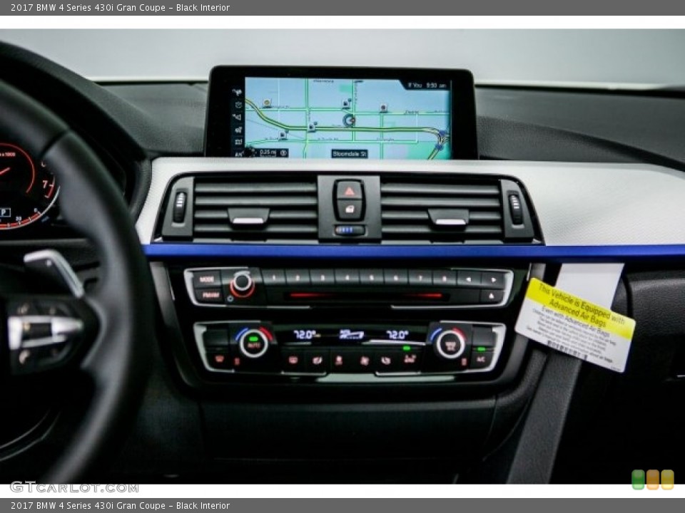 Black Interior Controls for the 2017 BMW 4 Series 430i Gran Coupe #118385909