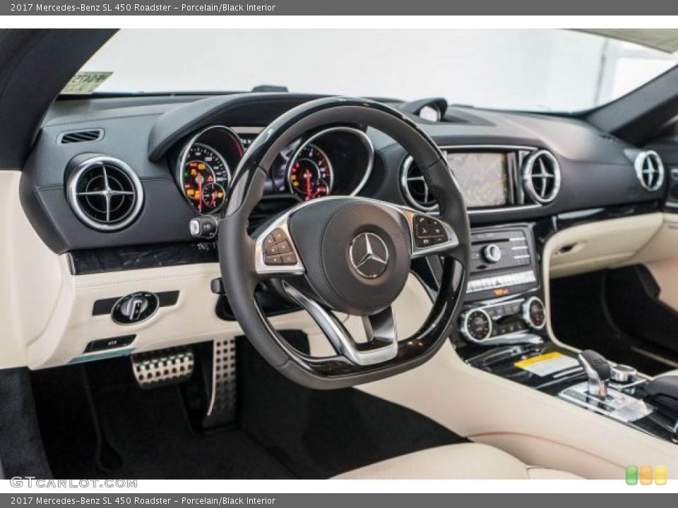 Porcelain/Black Interior Dashboard for the 2017 Mercedes-Benz SL 450 Roadster #118386824