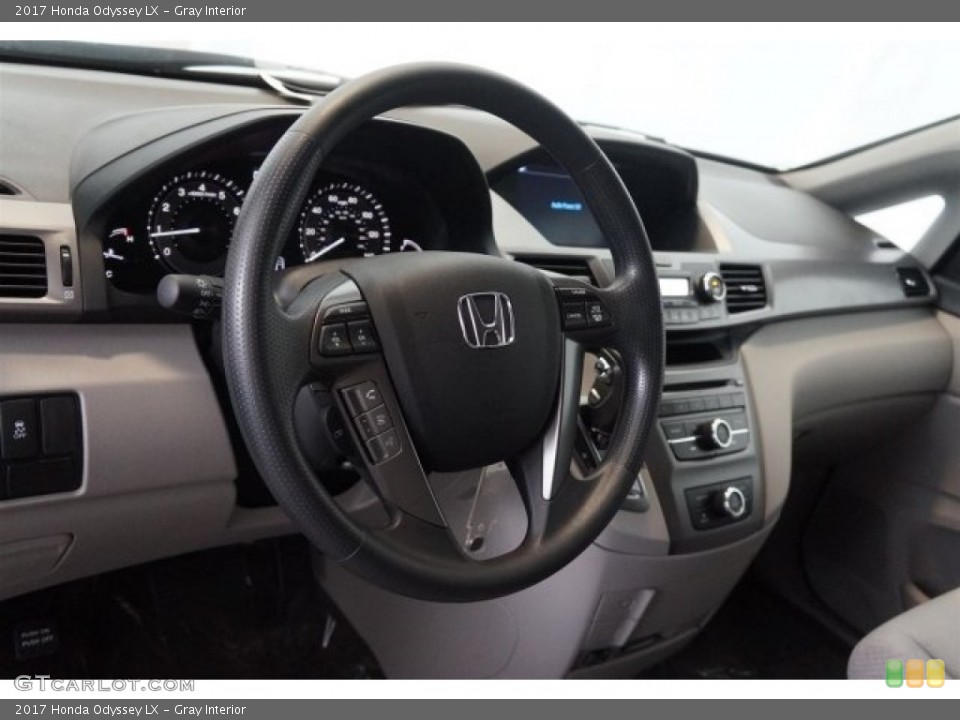 Gray Interior Dashboard for the 2017 Honda Odyssey LX #118387161