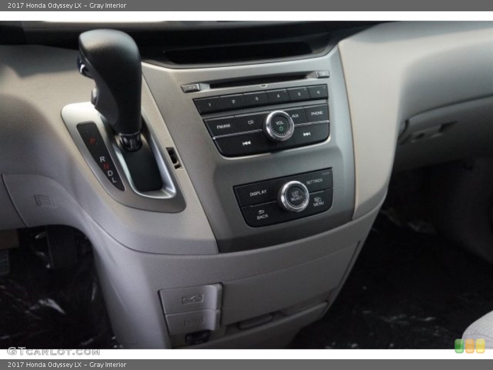 Gray Interior Controls for the 2017 Honda Odyssey LX #118387220