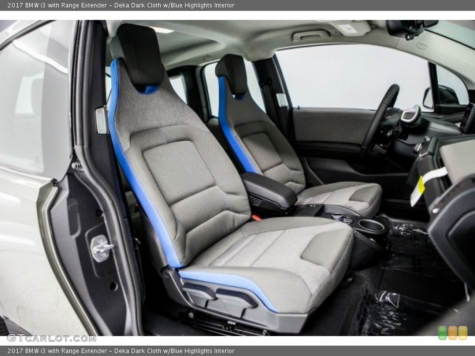 Deka Dark Cloth w/Blue Highlights Interior Photo for the 2017 BMW i3 with Range Extender #118390469