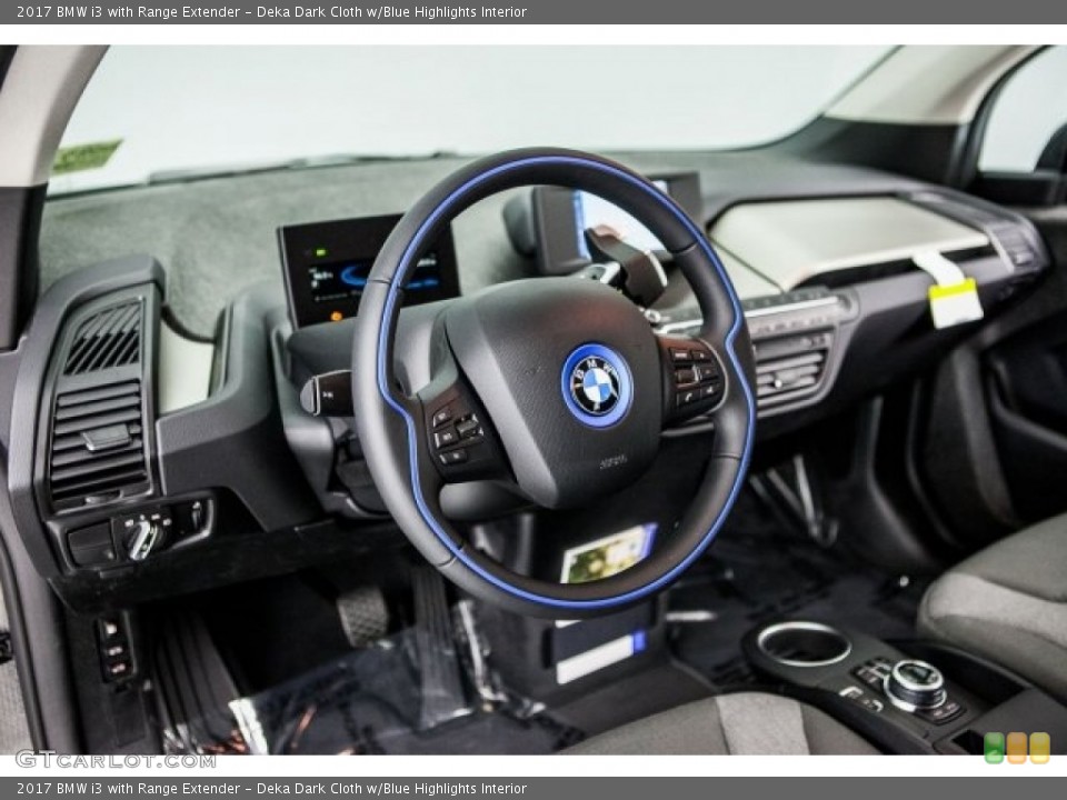 Deka Dark Cloth w/Blue Highlights Interior Dashboard for the 2017 BMW i3 with Range Extender #118390532
