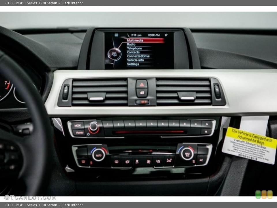 Black Interior Controls for the 2017 BMW 3 Series 320i Sedan #118390922