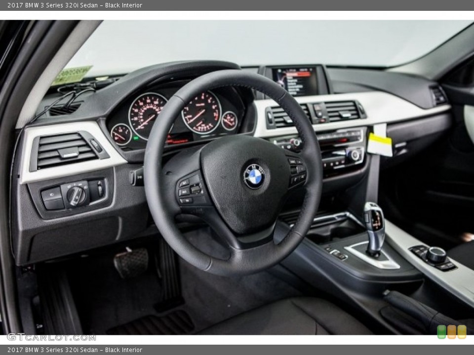 Black Interior Dashboard for the 2017 BMW 3 Series 320i Sedan #118390934