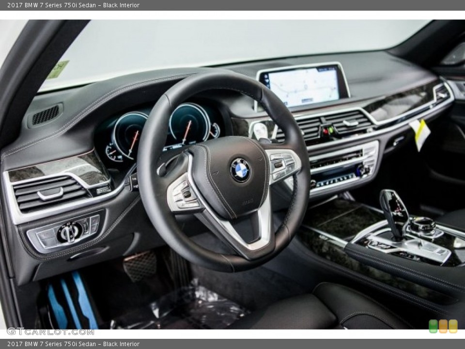 Black Interior Dashboard for the 2017 BMW 7 Series 750i Sedan #118391120