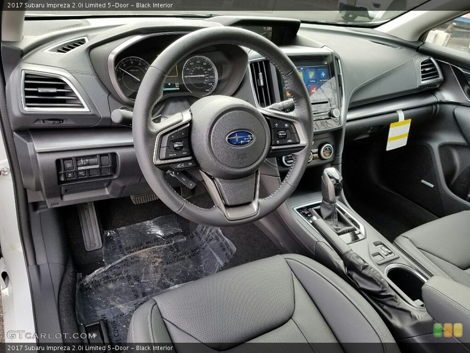 Black Interior Photo for the 2017 Subaru Impreza 2.0i Limited 5-Door #118391357
