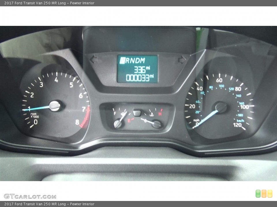 Pewter Interior Gauges for the 2017 Ford Transit Van 250 MR Long #118392793