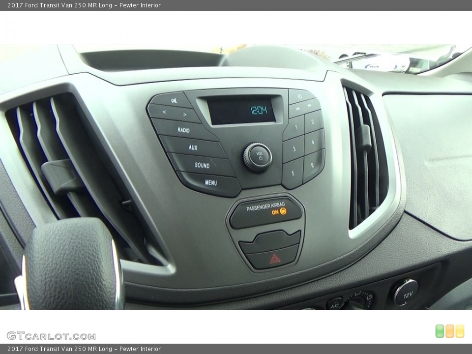 Pewter Interior Controls for the 2017 Ford Transit Van 250 MR Long #118392814