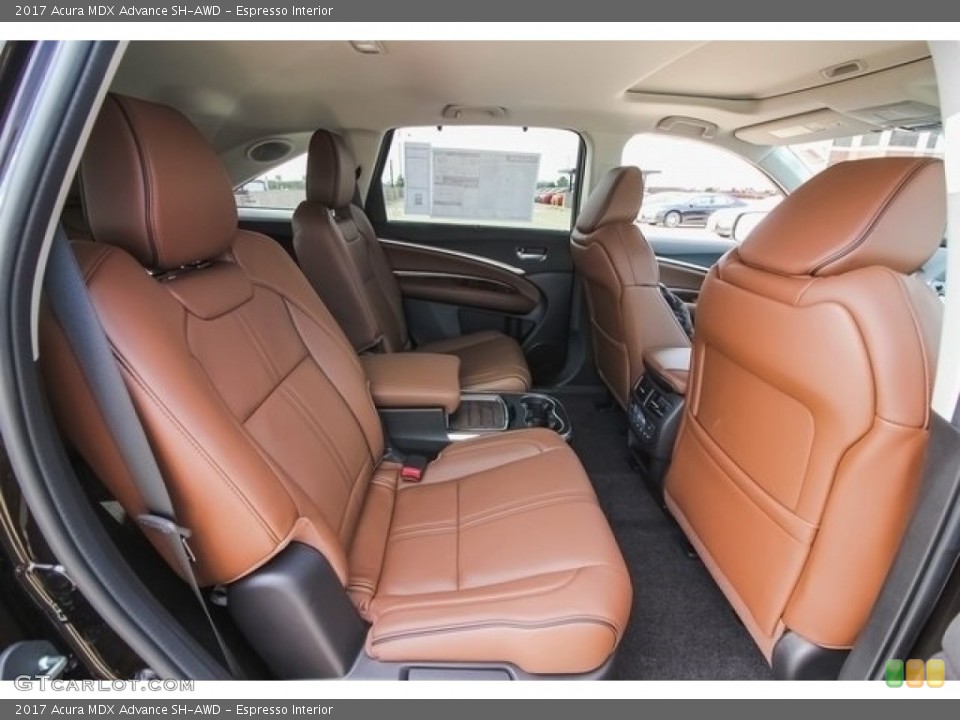 Espresso Interior Rear Seat for the 2017 Acura MDX Advance SH-AWD #118396359