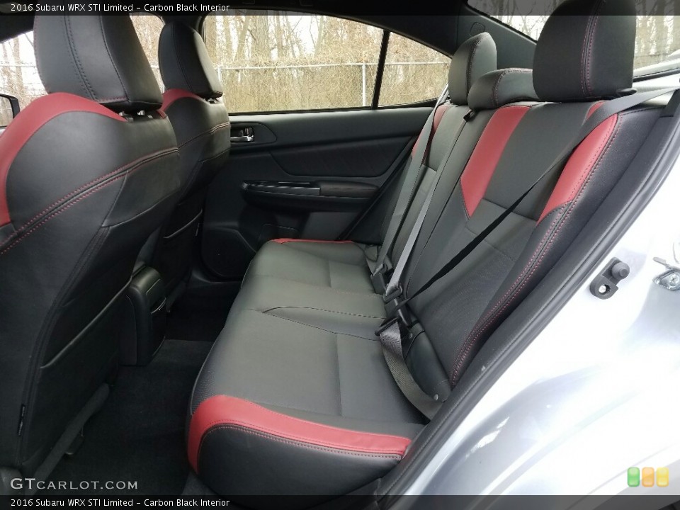 Carbon Black Interior Rear Seat for the 2016 Subaru WRX STI Limited #118401731
