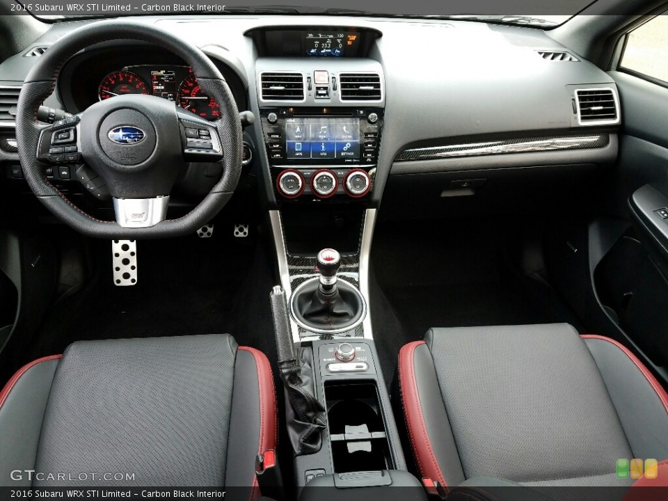 Carbon Black Interior Photo for the 2016 Subaru WRX STI Limited #118401779