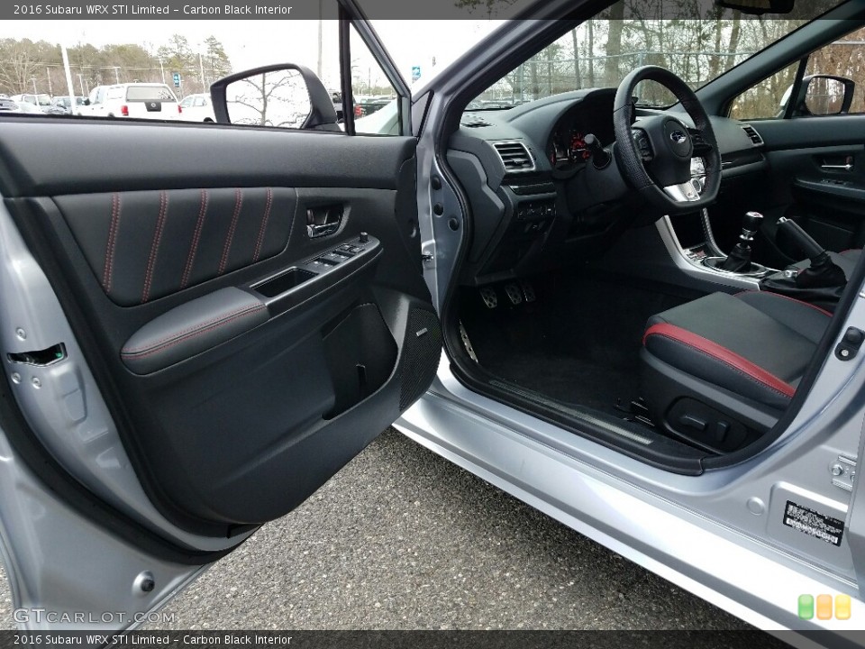 Carbon Black Interior Door Panel for the 2016 Subaru WRX STI Limited #118401857