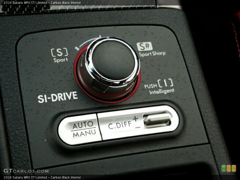 Carbon Black Interior Controls for the 2016 Subaru WRX STI Limited #118401935