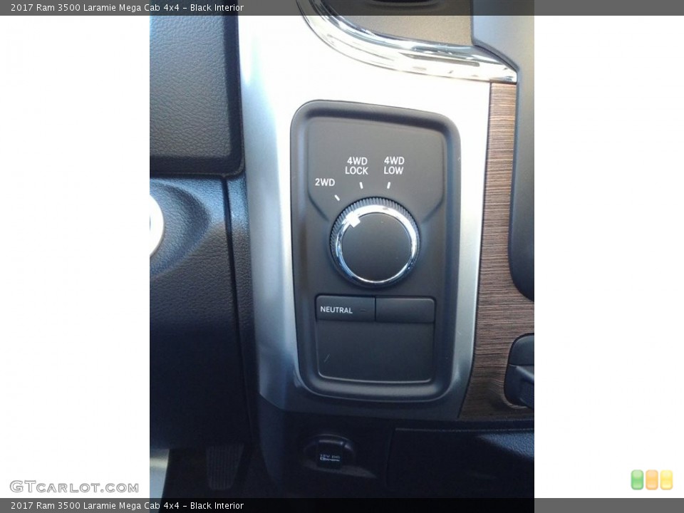 Black Interior Controls for the 2017 Ram 3500 Laramie Mega Cab 4x4 #118403678