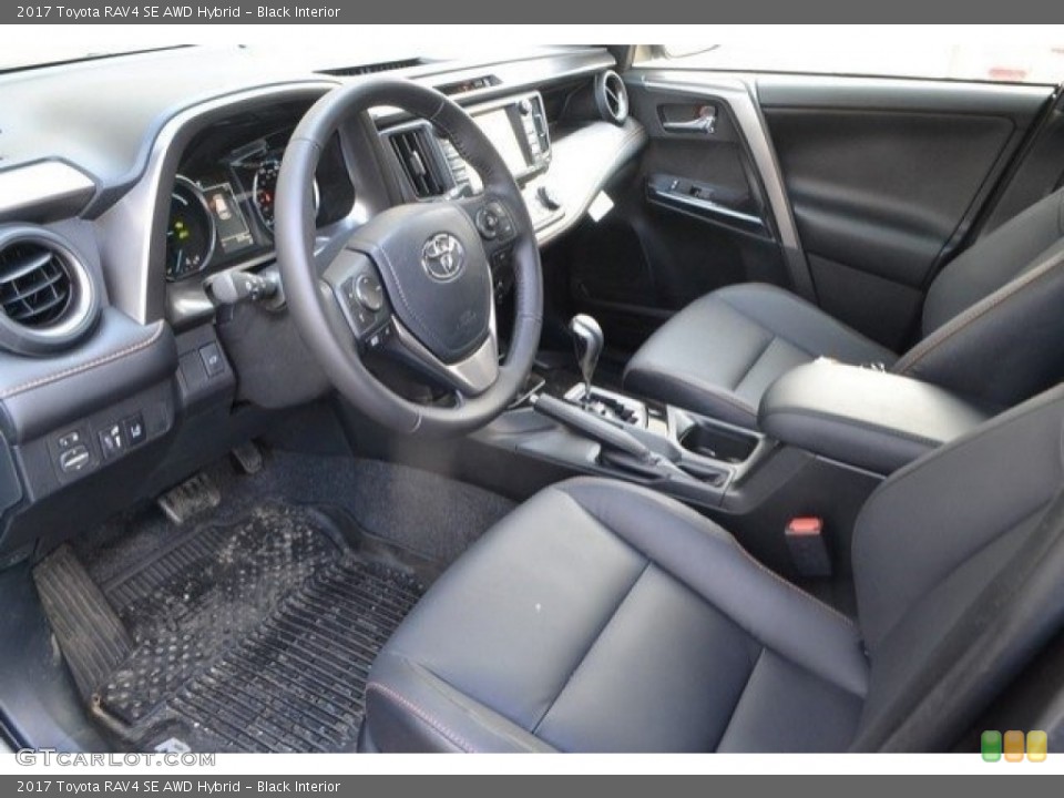Black Interior Photo for the 2017 Toyota RAV4 SE AWD Hybrid #118412378