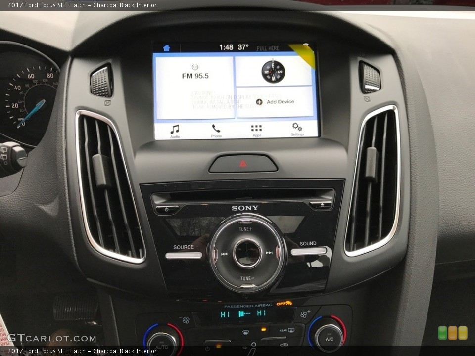 Charcoal Black Interior Controls for the 2017 Ford Focus SEL Hatch #118412692