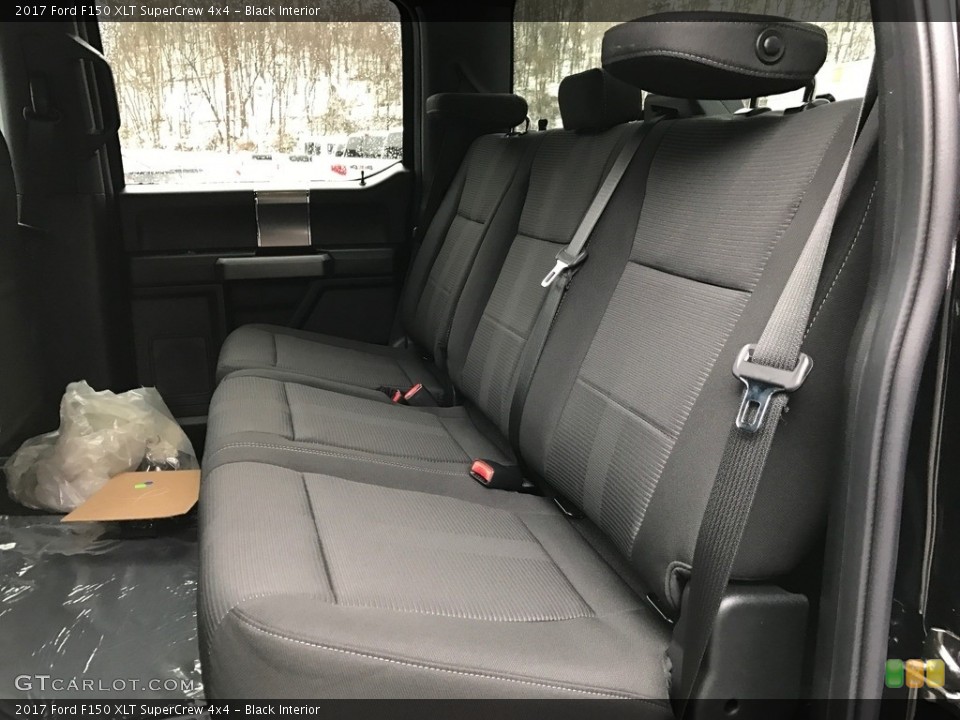 Black Interior Rear Seat for the 2017 Ford F150 XLT SuperCrew 4x4 #118413964