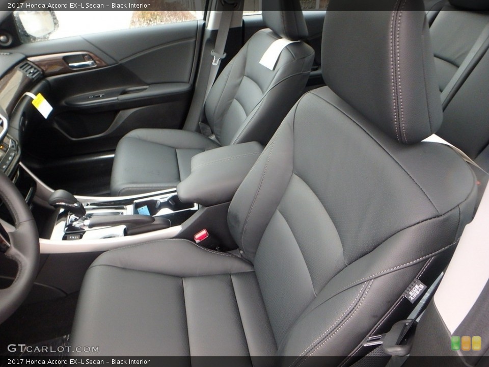 Black Interior Front Seat for the 2017 Honda Accord EX-L Sedan #118415563