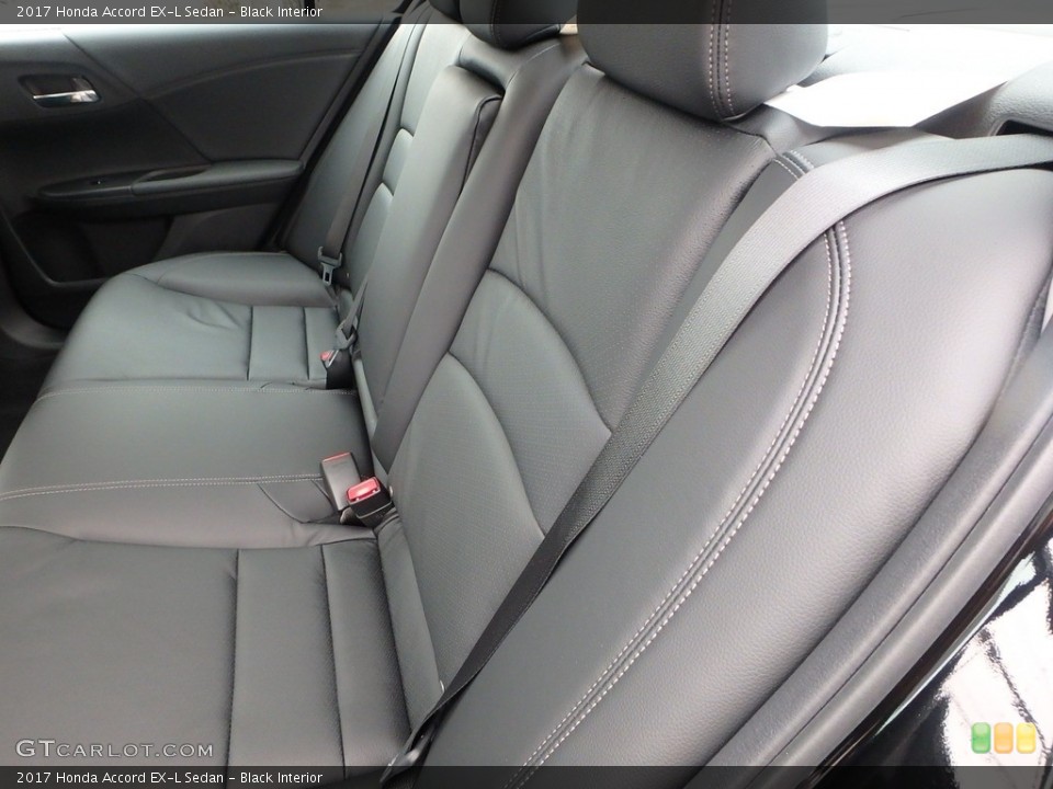 Black Interior Rear Seat for the 2017 Honda Accord EX-L Sedan #118415593