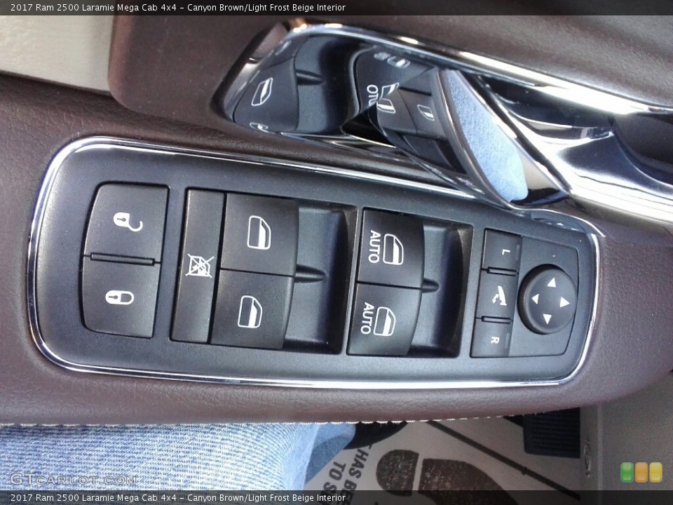 Canyon Brown/Light Frost Beige Interior Controls for the 2017 Ram 2500 Laramie Mega Cab 4x4 #118420534