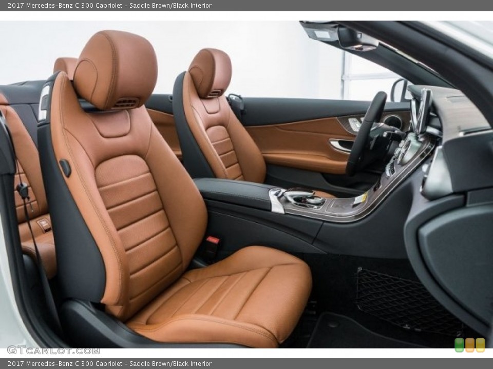 Saddle Brown/Black Interior Photo for the 2017 Mercedes-Benz C 300 Cabriolet #118421638