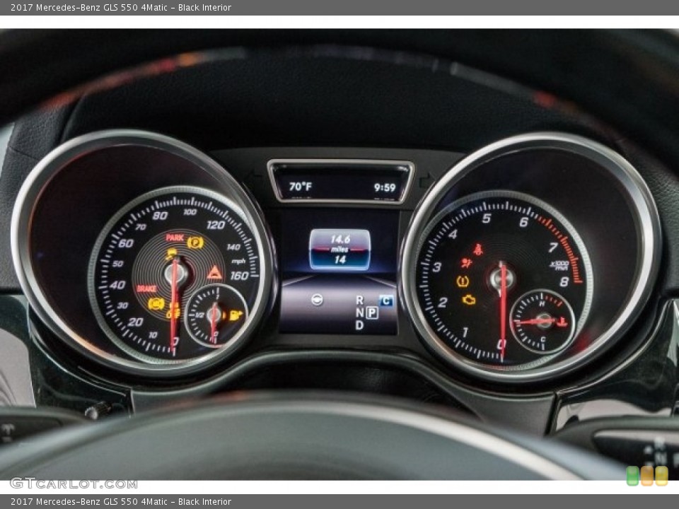 Black Interior Gauges for the 2017 Mercedes-Benz GLS 550 4Matic #118421968
