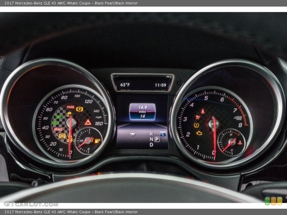 Black Pearl/Black Interior Gauges for the 2017 Mercedes-Benz GLE 43 AMG 4Matic Coupe #118422184