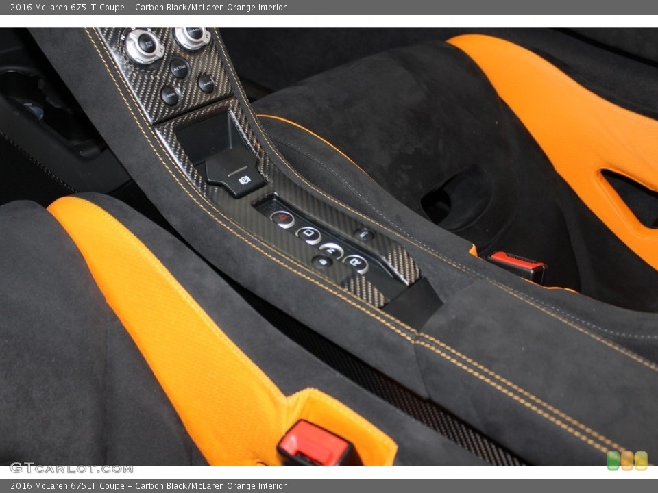 Carbon Black/McLaren Orange Interior Controls for the 2016 McLaren 675LT Coupe #118424278