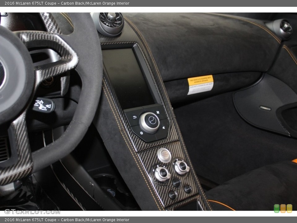 Carbon Black/McLaren Orange Interior Controls for the 2016 McLaren 675LT Coupe #118425088