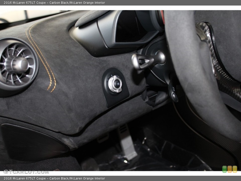 Carbon Black/McLaren Orange Interior Controls for the 2016 McLaren 675LT Coupe #118425112