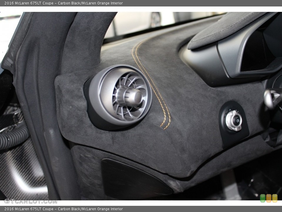 Carbon Black/McLaren Orange Interior Controls for the 2016 McLaren 675LT Coupe #118425136
