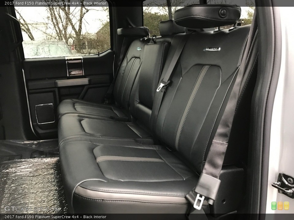 Black Interior Rear Seat for the 2017 Ford F150 Platinum SuperCrew 4x4 #118433920