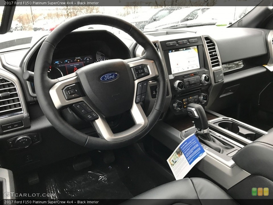 Black Interior Dashboard for the 2017 Ford F150 Platinum SuperCrew 4x4 #118433926