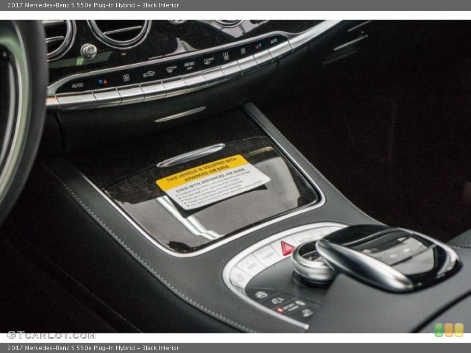 Black Interior Controls for the 2017 Mercedes-Benz S 550e Plug-In Hybrid #118436092