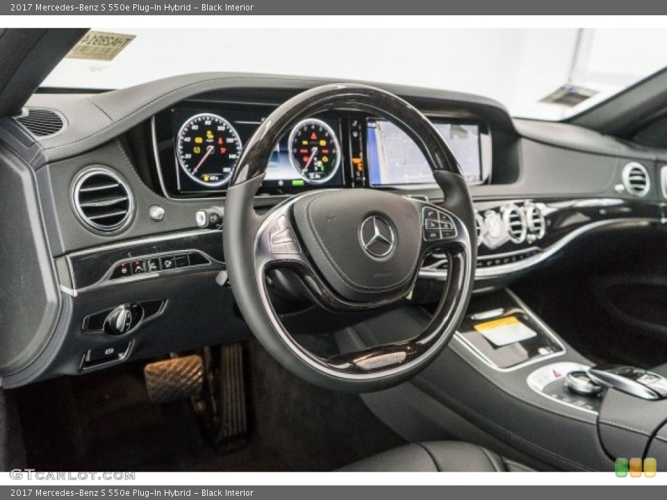Black Interior Dashboard for the 2017 Mercedes-Benz S 550e Plug-In Hybrid #118436116