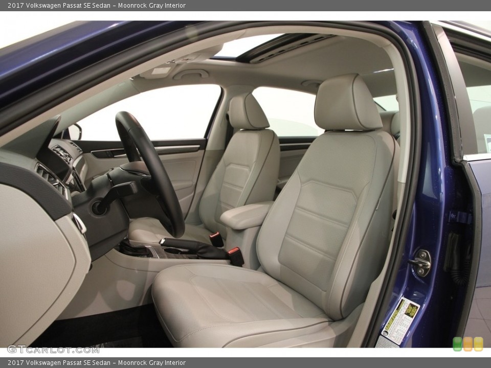 Moonrock Gray Interior Front Seat for the 2017 Volkswagen Passat SE Sedan #118438216