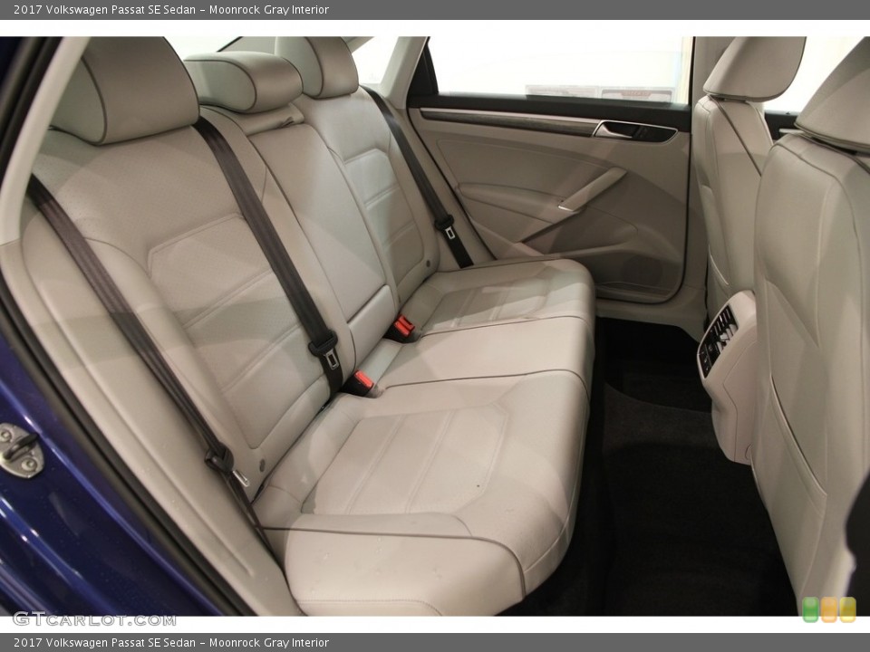 Moonrock Gray Interior Rear Seat for the 2017 Volkswagen Passat SE Sedan #118438438