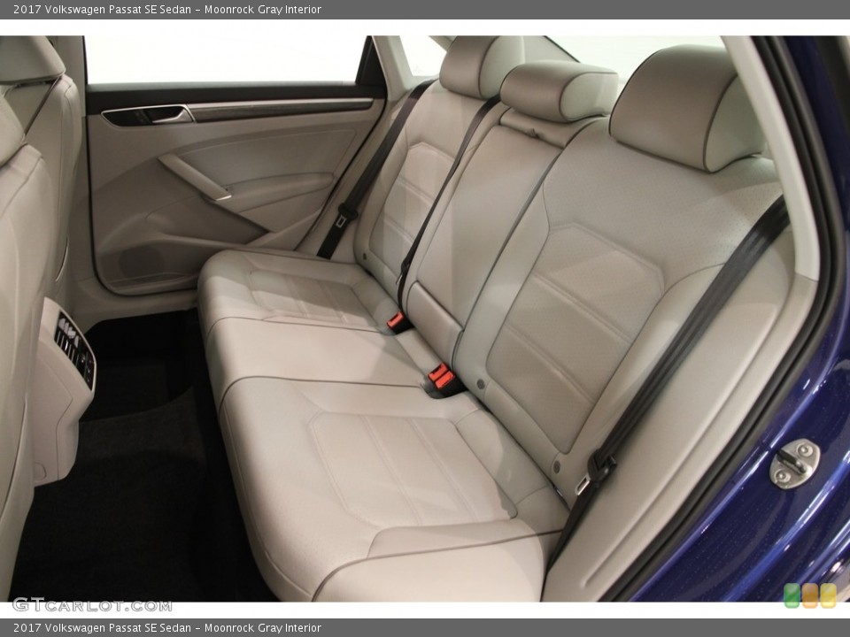 Moonrock Gray Interior Rear Seat for the 2017 Volkswagen Passat SE Sedan #118438456