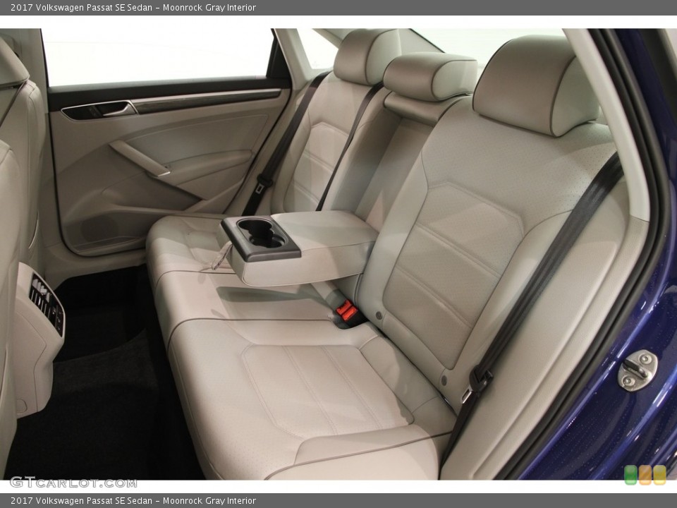 Moonrock Gray Interior Rear Seat for the 2017 Volkswagen Passat SE Sedan #118438480