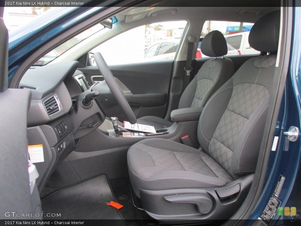 Charcoal Interior Front Seat for the 2017 Kia Niro LX Hybrid #118445596
