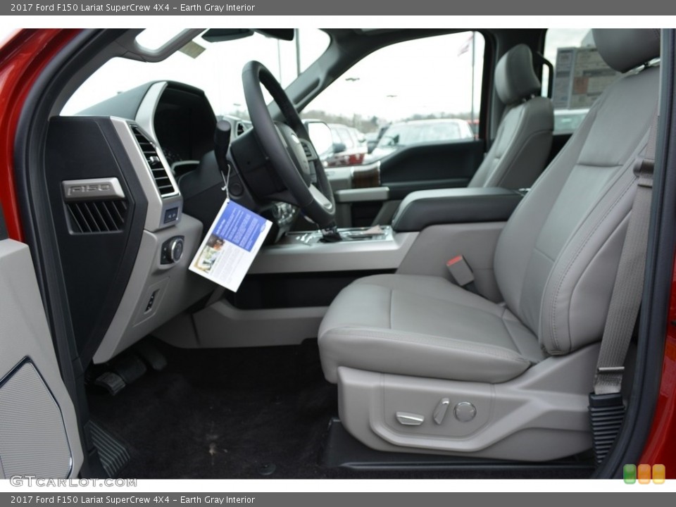 Earth Gray Interior Photo for the 2017 Ford F150 Lariat SuperCrew 4X4 #118457320