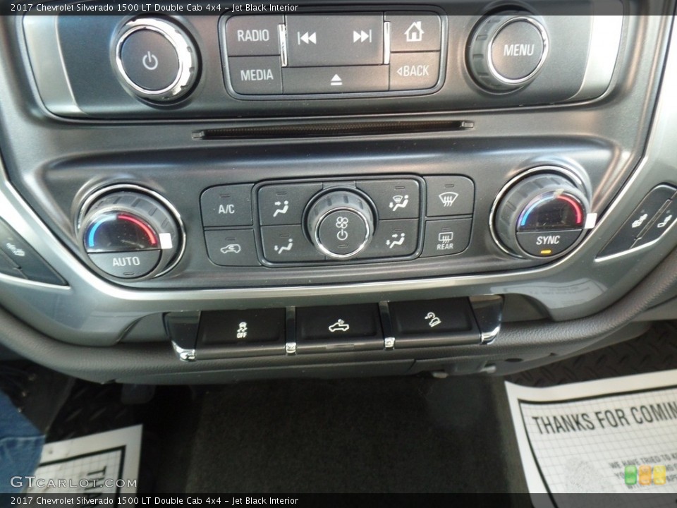 Jet Black Interior Controls for the 2017 Chevrolet Silverado 1500 LT Double Cab 4x4 #118458268