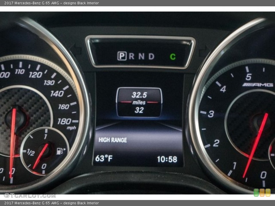 designo Black Interior Gauges for the 2017 Mercedes-Benz G 65 AMG #118459410