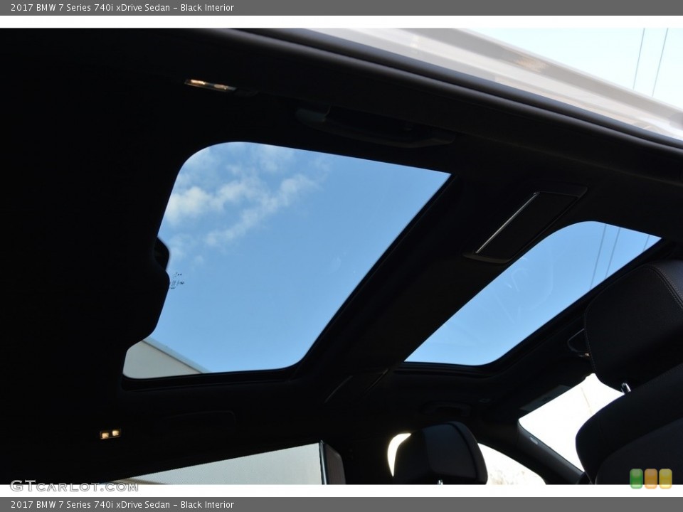 Black Interior Sunroof for the 2017 BMW 7 Series 740i xDrive Sedan #118465515