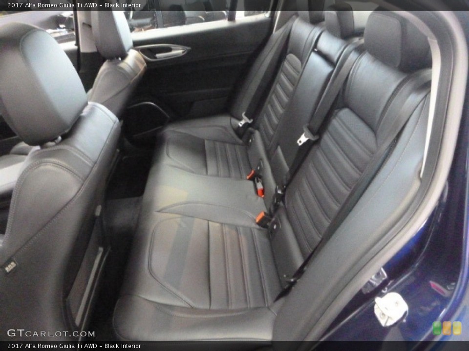Black Interior Rear Seat for the 2017 Alfa Romeo Giulia Ti AWD #118472273