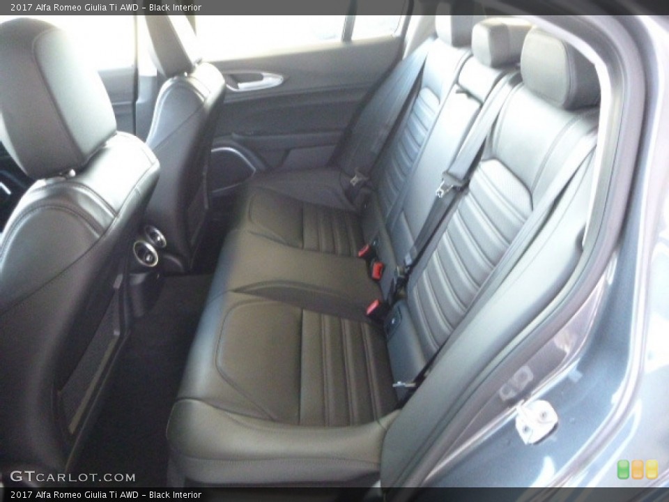 Black Interior Rear Seat for the 2017 Alfa Romeo Giulia Ti AWD #118472708