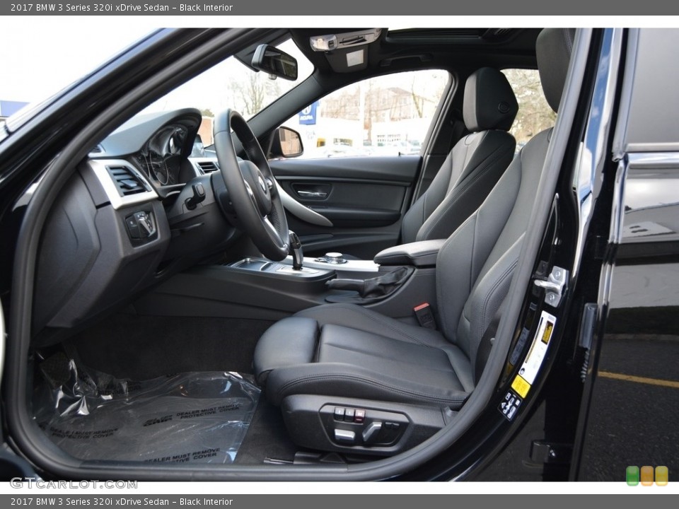 Black Interior Front Seat for the 2017 BMW 3 Series 320i xDrive Sedan #118472946